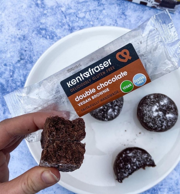 Kent and Fraser - Vegan Brownies. Rundown of all the vegan dessert and ready-made puddings in UK supermarkets. This dessert list will get your taste buds tingling.