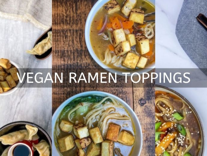 Vegan Ramen is one of my go-to recipes for a super filling and speedy to make meal. ⁣Plus here are 6 ideas of vegan ramen toppings you can add to take your dish to the next level and mix it up!
